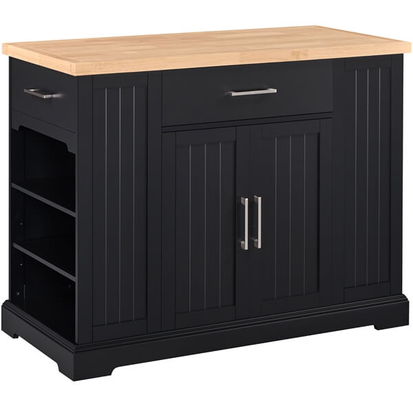 Yaheetech Rolling Kitchen Island Cart with 3 Drawers