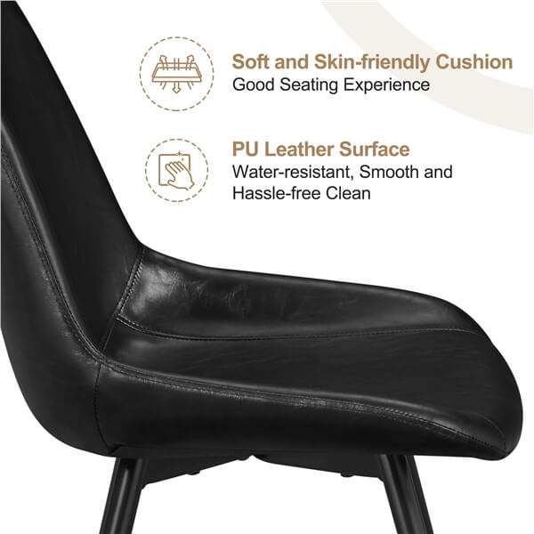 Yaheetech Dining Chairs Set of 2 Modern Upholstered Dining Room Chairs