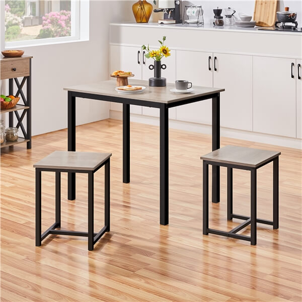 Yaheetech 3 Piece Dining Table Set