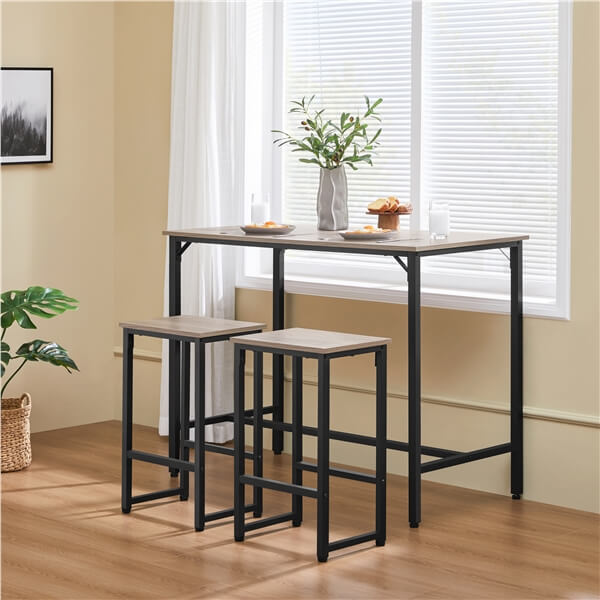 Yaheetech 3 Piece Dining Table Set