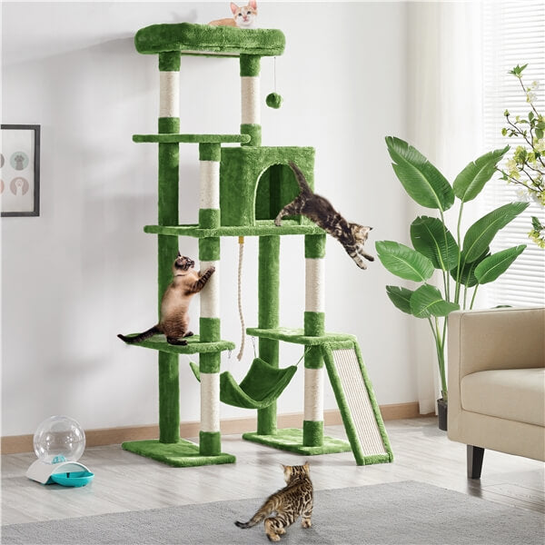 Yaheetech  63″ Tall Multilevel Cat Tree