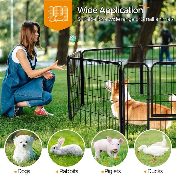 Yaheetech Wide Panel Dog Playpen, 6 Panels 24/40 inch
