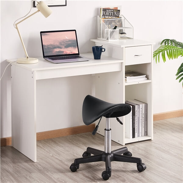 Yaheetech  Rolling Saddle Stool Hydraulic Adjustable Salon Chair
