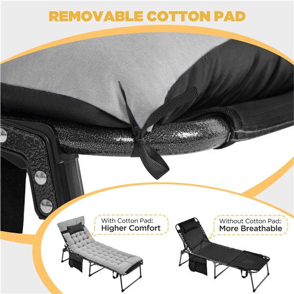 Yaheetech 5 Position Folding Tanning Chair
