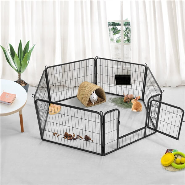 Yaheetech Wide Panel Dog Playpen, 6 Panels 24/40 inch