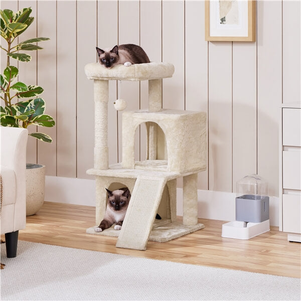 57.5'' Height Cat Tree Condo Kitten Tree Tower