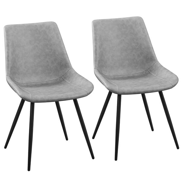Yaheetech Dining Chairs Set of 2 Modern Upholstered Dining Room Chairs