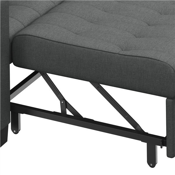 Yaheetech Sleeper Chair Convertible Chair Bed Fabric Futon Sofa Bed