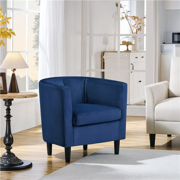 Yaheetech Barrel-Shaped Accent Chair