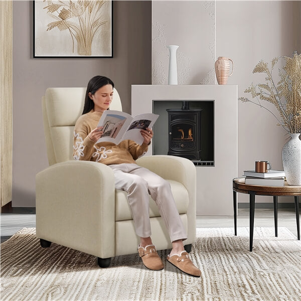 Yaheetech Modern Fabric Recliner Chair