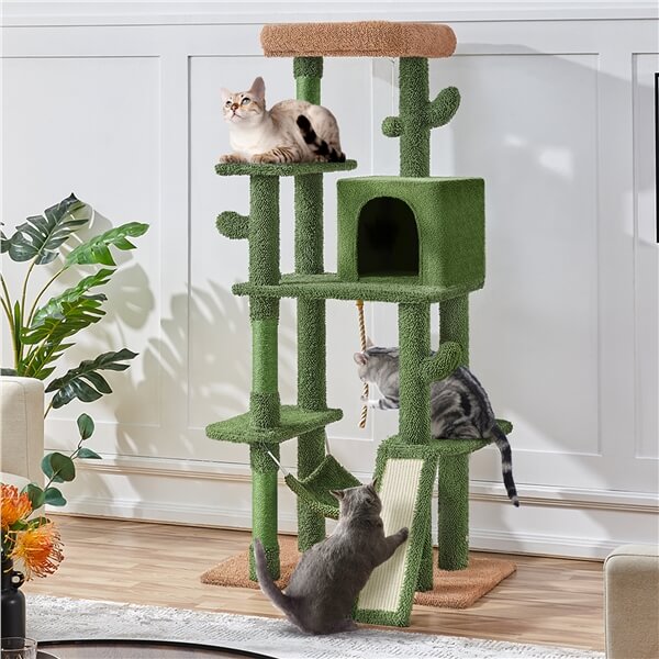 Yaheetech 63″ Height Cactus Cat Tree