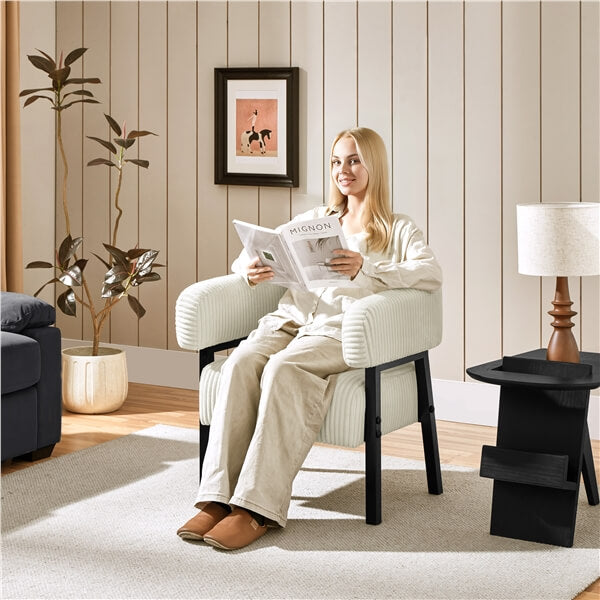 Yaheetech Accent Chair with Pocket Coiled Seat