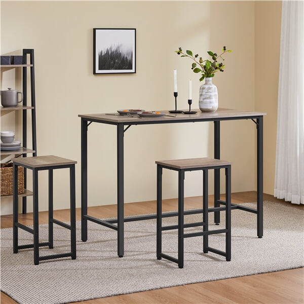 Yaheetech 3 Piece Dining Table Set