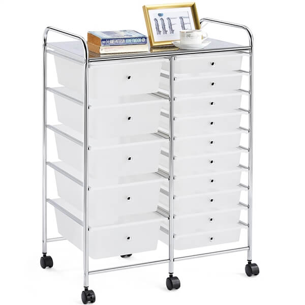 Yaheetech Utility Storage Cart with Wheels