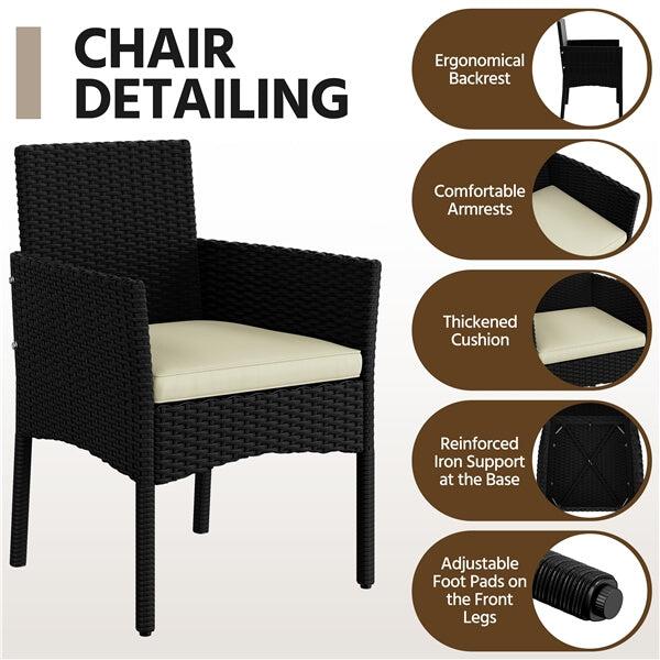 Yaheetech Patio Furniture Set 4 Pieces Conversation Sets