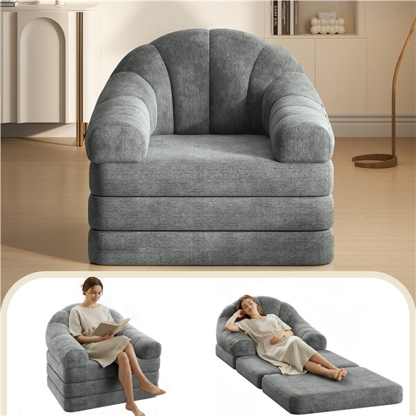 Yaheetech 2-in-1 Folding Sofa Bed