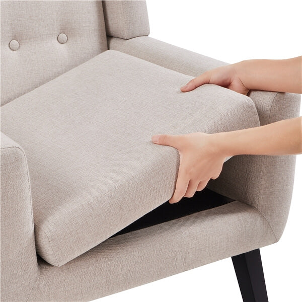 Yaheetech Modern Button Tufted Armchair