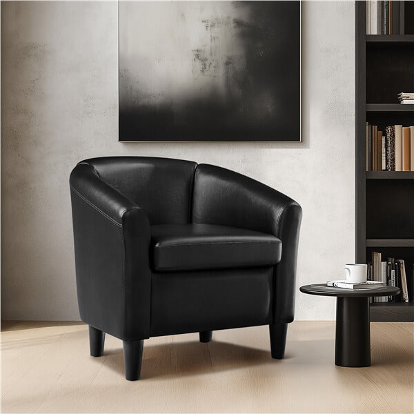 Yaheetech Upholstered Barrel Chair