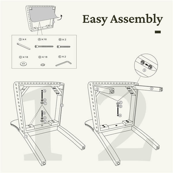 Yaheetech Dining Room Chair Fabric Parsons Chairs with Nailhead Trim