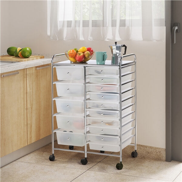 Yaheetech Utility Storage Cart with Wheels