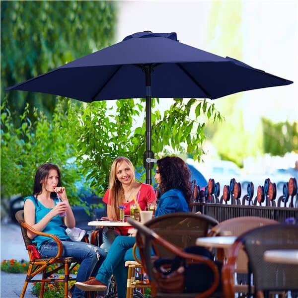 Yaheetech Patio Umbrella, 7.5FT Outdoor Table Market Umbrella