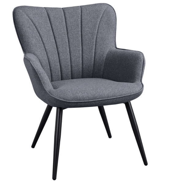 Yaheetech Pleated Fabric Armchair