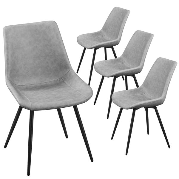 Yaheetech Dining Chairs Set of 2 Modern Upholstered Dining Room Chairs