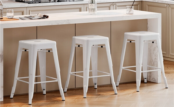 Yaheetech 24″ Height Metal Bar Stools