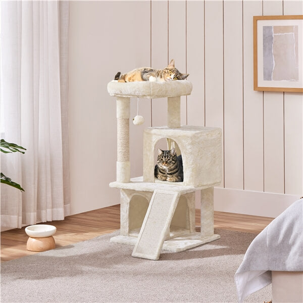 57.5'' Height Cat Tree Condo Kitten Tree Tower