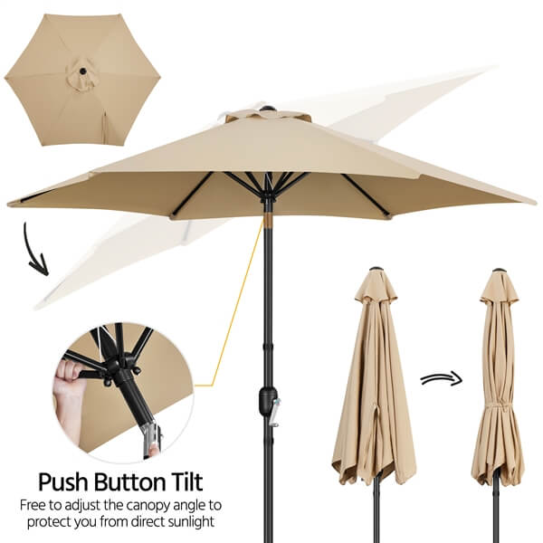 9 foot umbrella with lights