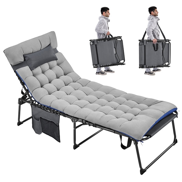 Yaheetech 5 Position Folding Tanning Chair