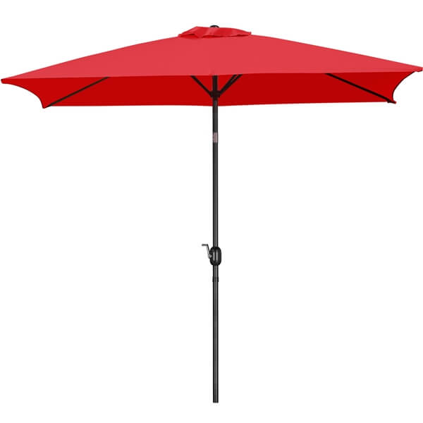 Yaheetech 6.5x10FT Rectangular Outdoor Patio Umbrella