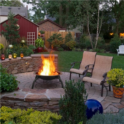 Yaheetech Foldable Iron Fire Pit 21in