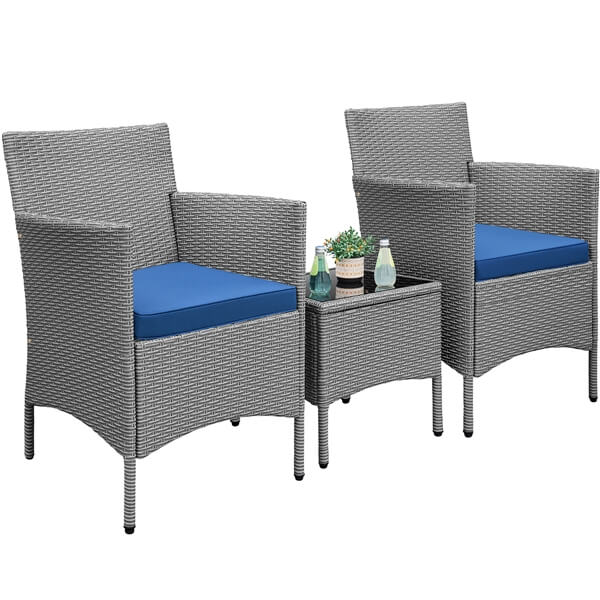 Yaheetech 3 Pieces Patio Porch Furniture Sets