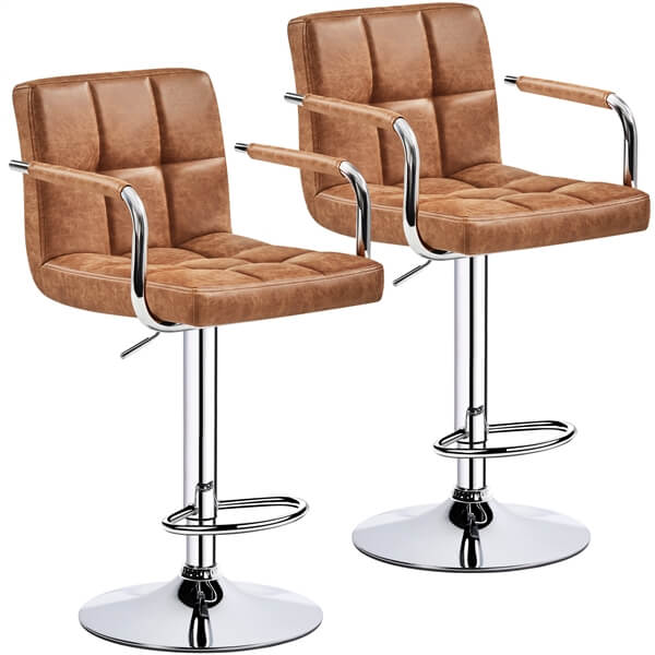 Yaheetech Bar Stools Adjustable Counter Stools