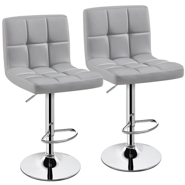 PU Leather Adjustable Barstools