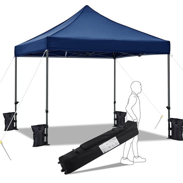 ez up canopy tent Yaheetech Pop-up Waterproof Canopy 10'x10', Blue