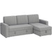 4-seat Fabric Convertible Sofa