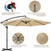 led offset hanging patio umbrella