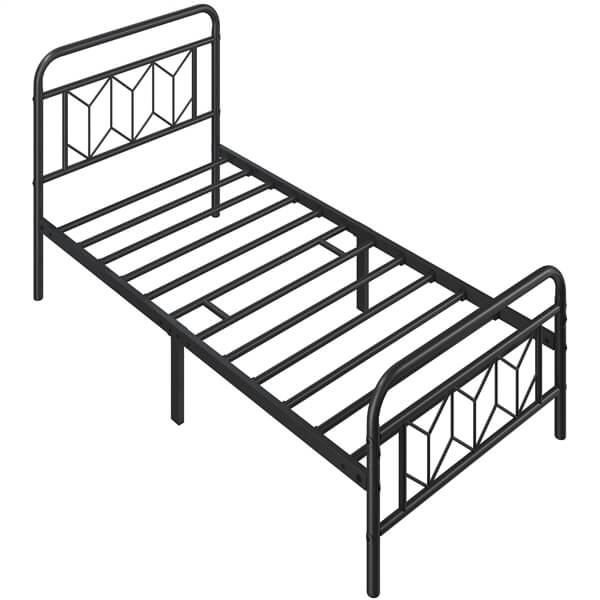 heavy duty metal bed frame king