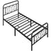 heavy duty metal bed frame king