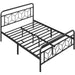 queen size bed frame metal