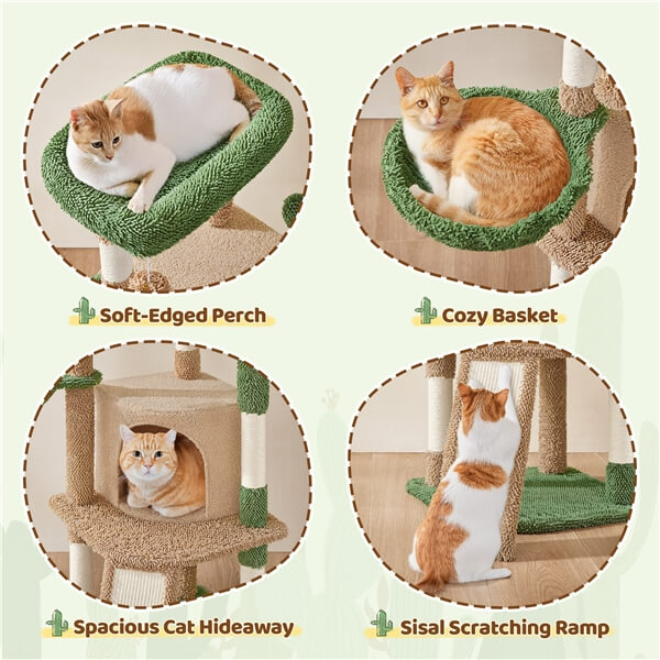 Yaheetech 42″ H Cactus Cat Tree — yaheetech.shop