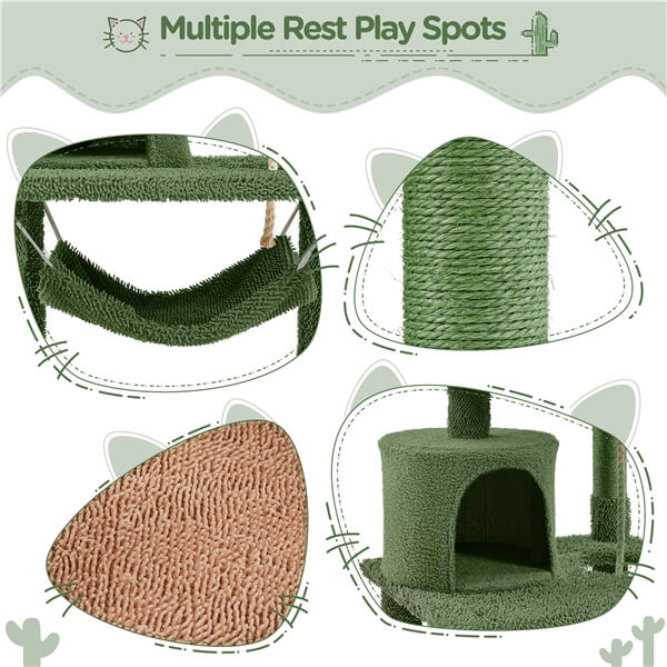 cactus scratching pole