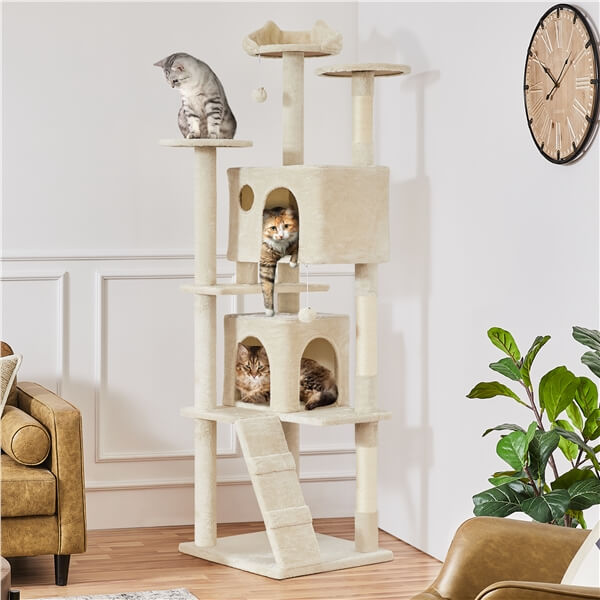 outdoor cat tower