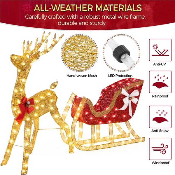 light up reindeer outdoor