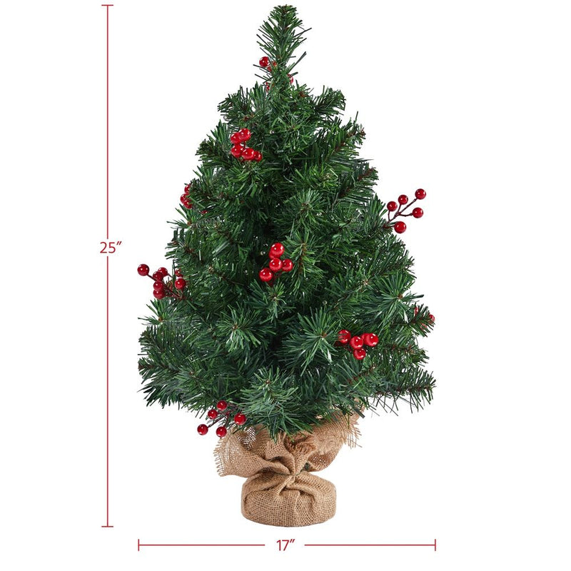 Yaheetech 3ft Tabletop LED Light Mini Christmas Tree