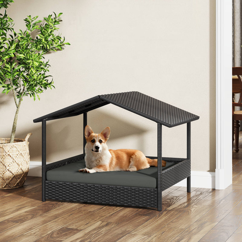 Yaheetech Outdoor Rattan Pet House