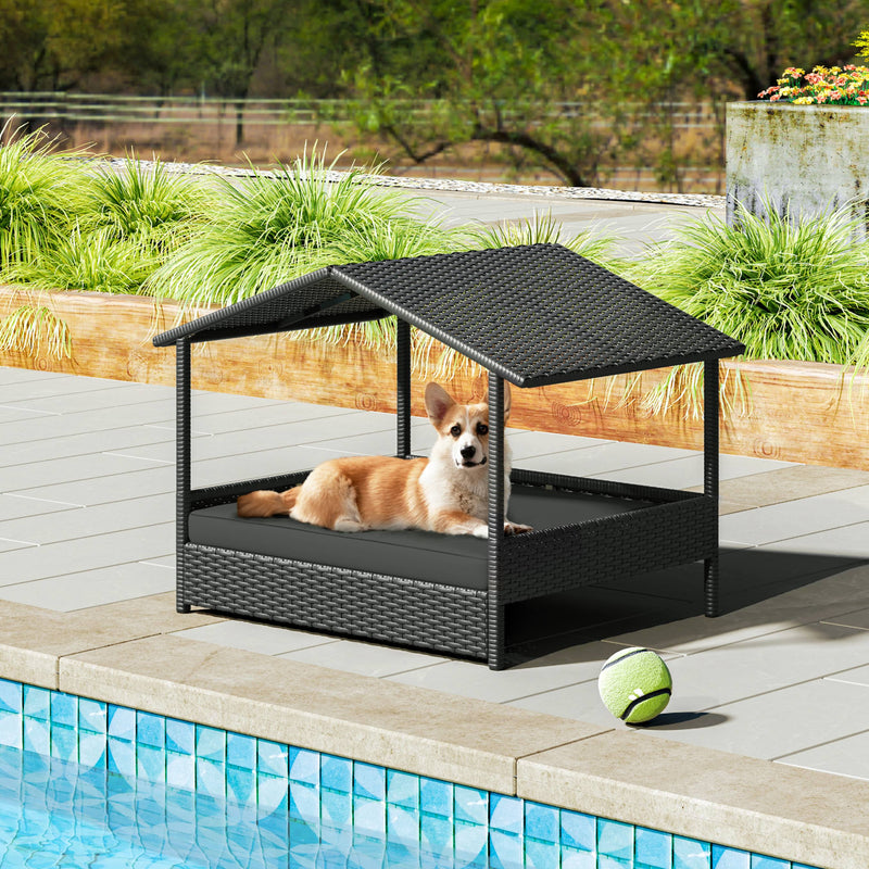 Yaheetech Outdoor Rattan Pet House
