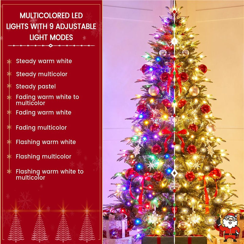 Yaheetech 6/7.5FT Pre-lit Artificial Christmas Tree